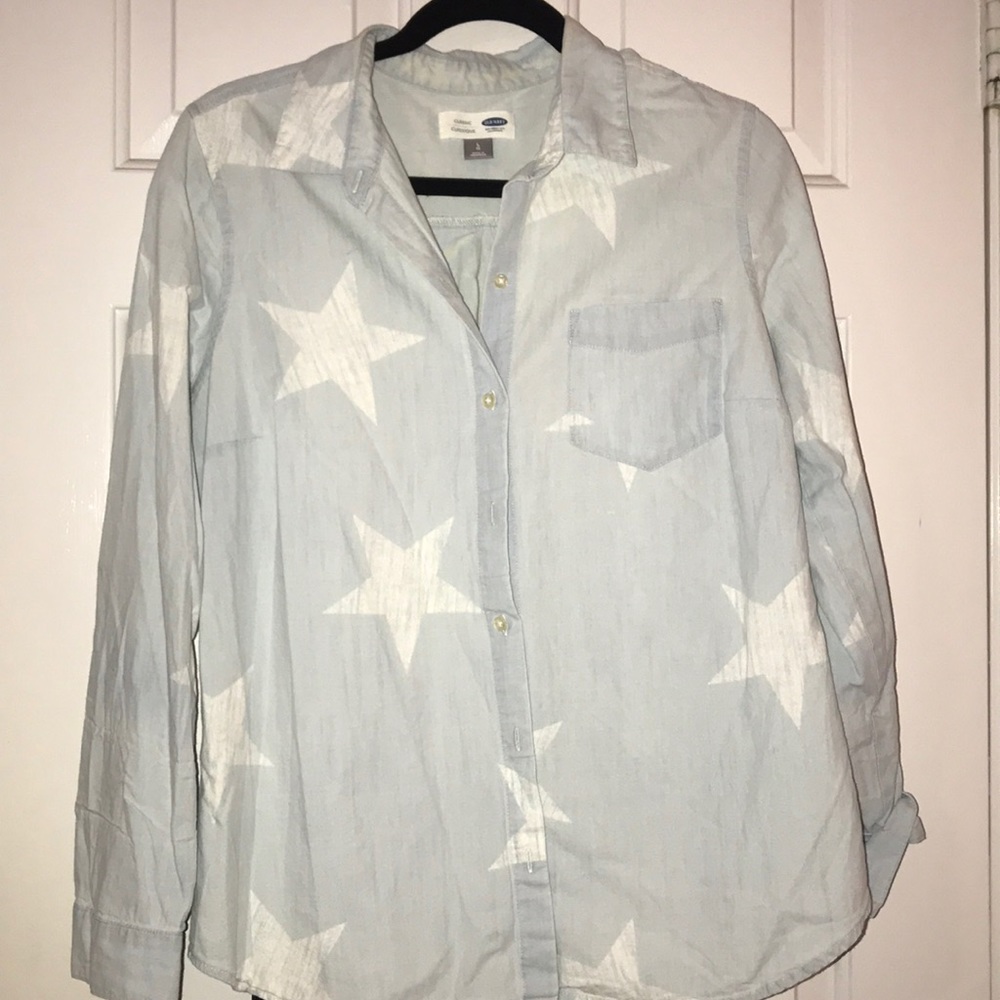 Chambray shirt with stars